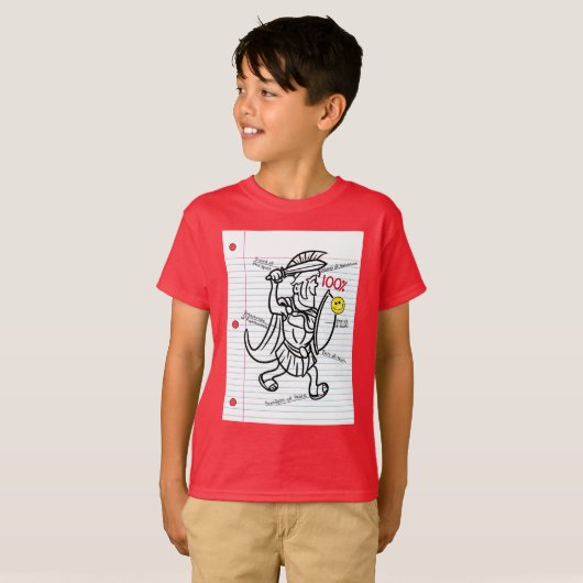 Trojaans soldeerwapen voor God-huiswerk T-shirt (Voorkant volledig)