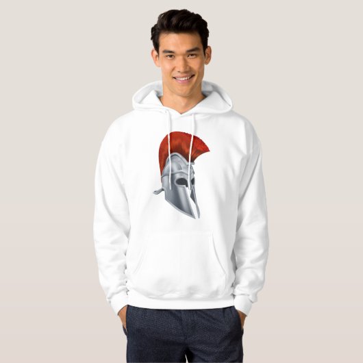 Trojaanse helm Mannen hoodie (Voorkant volledig)