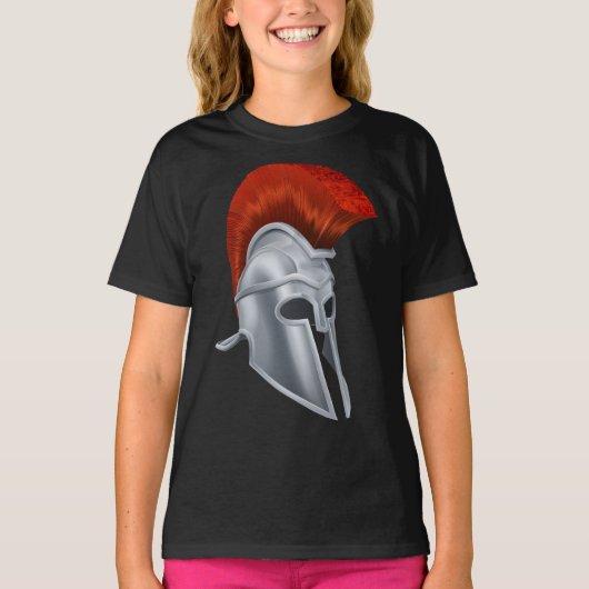 Trojaanse helm meisjes T-shirt (Voorkant)