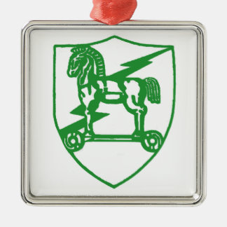 Trojaanse producten metalen ornament