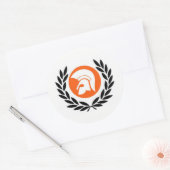 Trojaanse records ronde sticker (Envelop)