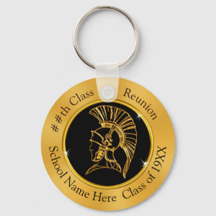 Trojaanse reünie Party Favors, Black and Gold Sleutelhanger