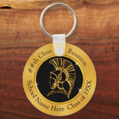 Trojaanse reünie Party Favors, Black and Gold Sleutelhanger (Voorkant)