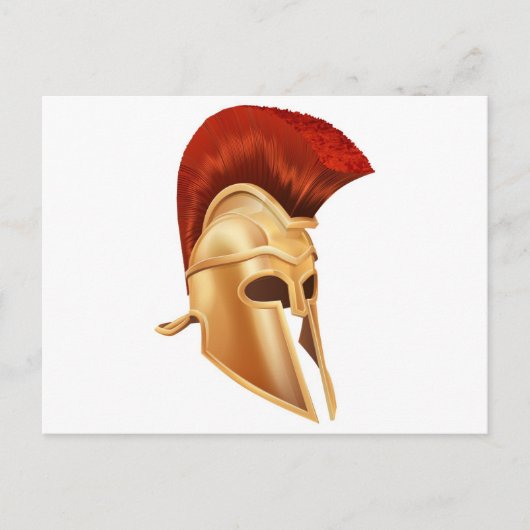 Trojan Helmet Briefkaart (Voorkant)
