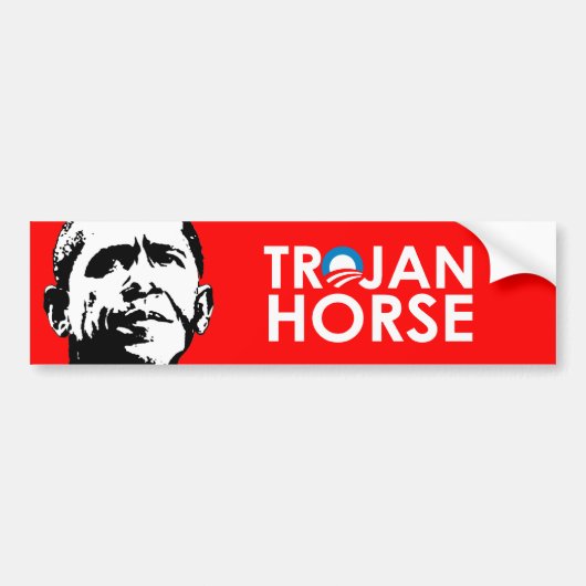 TROJAN HORSE BUMPERSTICKER (Voorkant)