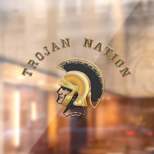 Trojan Nation Window Cling Raamsticker (Vel 2)