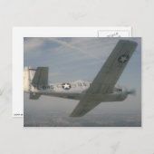 Trojan Noord-Amerikaan t-28 Briefkaart (Voorkant / Achterkant)