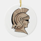 Trojan of Spartan Mascot Keramisch Ornament (Voorkant)