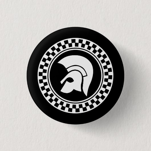 Trojan Ska Badge Ronde Button 3,2 Cm (Voorkant)