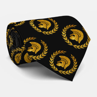 Trojan Warrior in Gold Stropdas