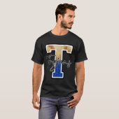 Trojans Baseball Team Mascot Pride School Spirits T-shirt (Voorkant volledig)