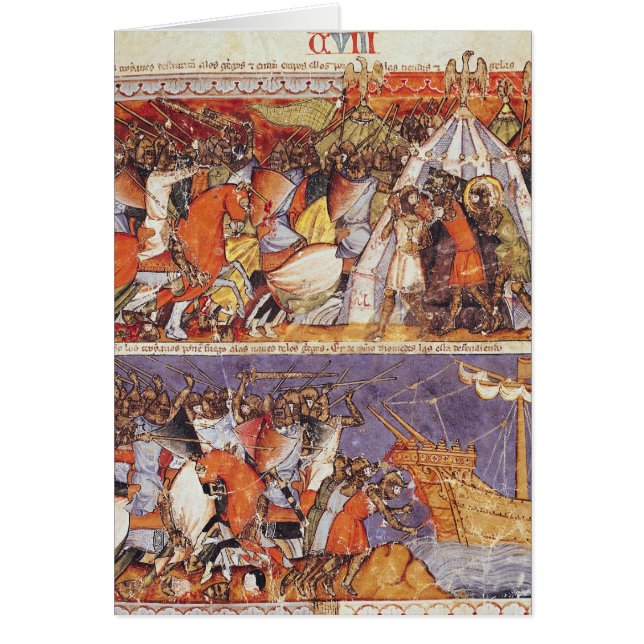 Trojans die het Griekse kamp invallen (Voorkant)