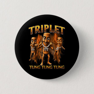Trojans School Spirit Spel Dag Mascotte Geel Ronde Button 5,7 Cm