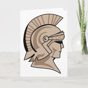 Troje of Spartan Mascot Kaart
