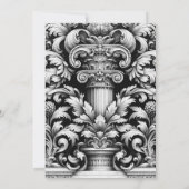 Trojka Bruid & Bruidegom Huwelijk Kaart (Achterkant)