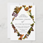 Trojka Herfst Vintage Trouw Uitnodigingen (Voorkant)