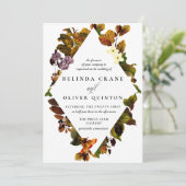 Trojka Herfst Vintage Trouw Uitnodigingen (Staand voorkant)