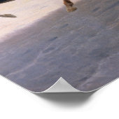 Trojka op straat in Sint-Petersburg, 1850 Poster (Hoek)