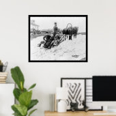 Trojka Travel in Rusland 1880 Poster (Thuiskantoor)