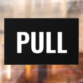 "TROK" Deur Signaal, Zwart/Wit, Doe-het-zelf Beric Raamsticker (Vel 2)