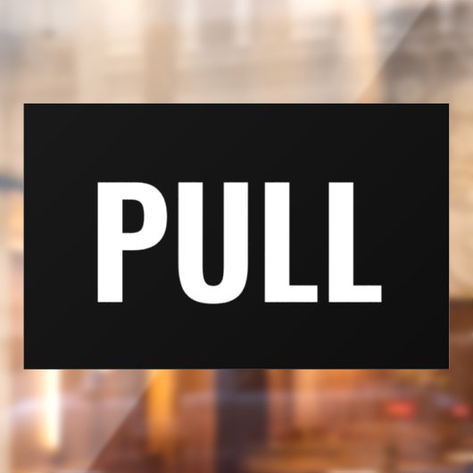 "TROK" Deur Signaal, Zwart/Wit, Doe-het-zelf Beric Raamsticker (Vel 2)