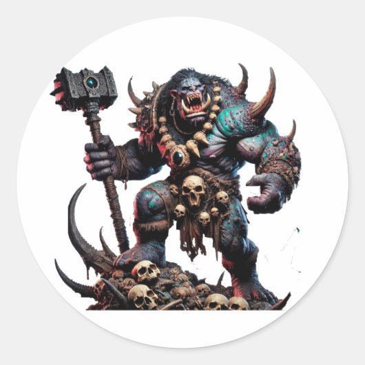 Trol 2 ronde sticker (Voorkant)