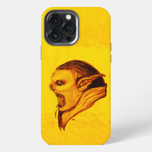 Trol in zwart en geel ontwerp iPhone 13 pro max hoesje