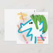 Troll Abstract Modern Art Note Kaart Notitiekaartje (Voorkant / Achterkant)