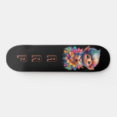 *~* Troll AP89 Hippie Neon Whimsical Initiaal Scha Persoonlijk Skateboard (Horizontaal)