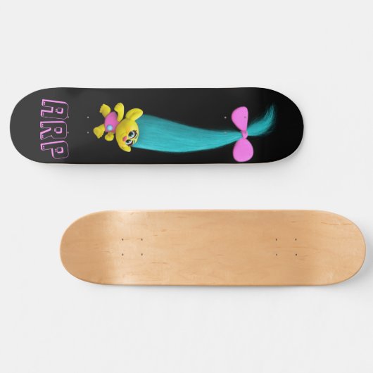 *~* Troll AP89 Neon Zwart Initialen Plezier Persoonlijk Skateboard (Horizontaal)