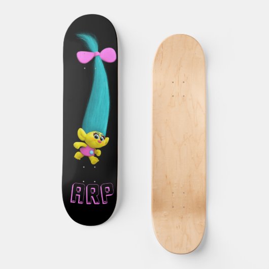 *~* Troll AP89 Neon Zwart Initialen Plezier Persoonlijk Skateboard (Voorkant)