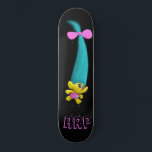 *~* Troll AP89 Neon Zwart Initialen Plezier Persoonlijk Skateboard<br><div class="desc">(Zoekcode AP89 voor Troll items en AP88 voor middeleeuwse thema items ) Gemakkelijk overzetten naar andere Zazzle producten. ZWARTE achtergrond Skateboard. Pas/personaliseer uw INITIALEN/MONOGRAM aan. Schattigee grappige Lange Haar Troll. Heldere neon kleuren. Dit is een populaire Trending ontwerp voor iemand die houdt van alle dingen TROLL. Dit is een spannend...</div>