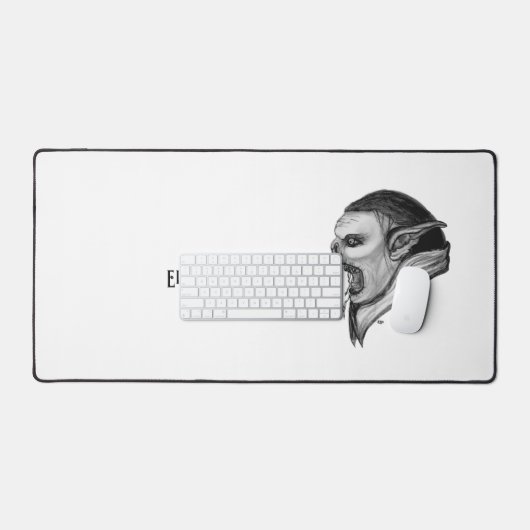 Troll Black and White Design Bureaumat (Keyboard & Muis)