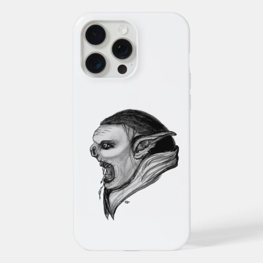 Troll Black and White Design iPhone Hoesje (Achterkant)