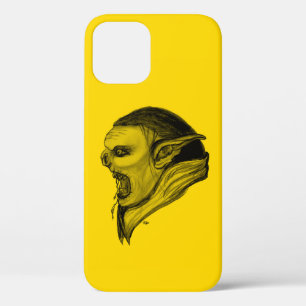 Troll Black and Yellow Design iPhone 12 Hoesje