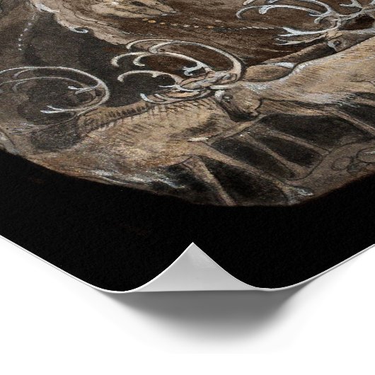 Troll, Boy en Reindeer Poster (Hoek)