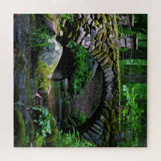 Troll Bridge in het bos - 20x20 Legpuzzel (Horizontaal)