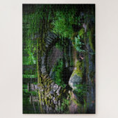 Troll Bridge in het bos - 20x30 Legpuzzel (Verticaal)