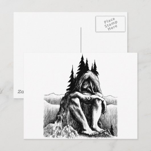 troll-clipart-14 briefkaart (Voorkant / Achterkant)