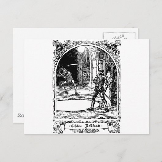 troll-clipart-1 briefkaart (Voorkant / Achterkant)