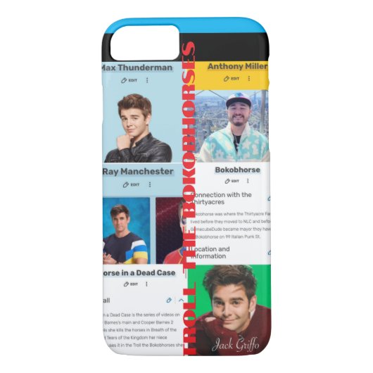 Troll de Boekenpaarden iPhone Case (Achterkant)