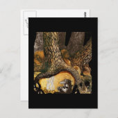 Troll door een kampvuur briefkaart (Voorkant / Achterkant)