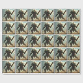 Troll Dug Spelen Cricket Gift Wrap Papier (Vlak)