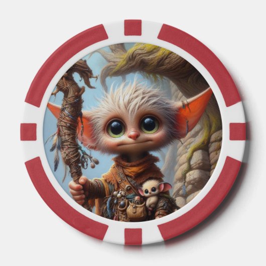 Troll Elf Playing Cards style 1 Poker Chips (Voorkant)