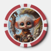 Troll Elf Speelkaarten stijl 1 Poker Chips (Voorkant)
