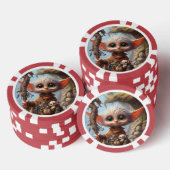 Troll Elf Speelkaarten stijl 1 Poker Chips (Opstapeling)