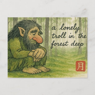 Troll Etegami Postcard Briefkaart