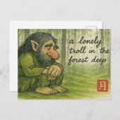 Troll Etegami Postcard Briefkaart (Voorkant / Achterkant)