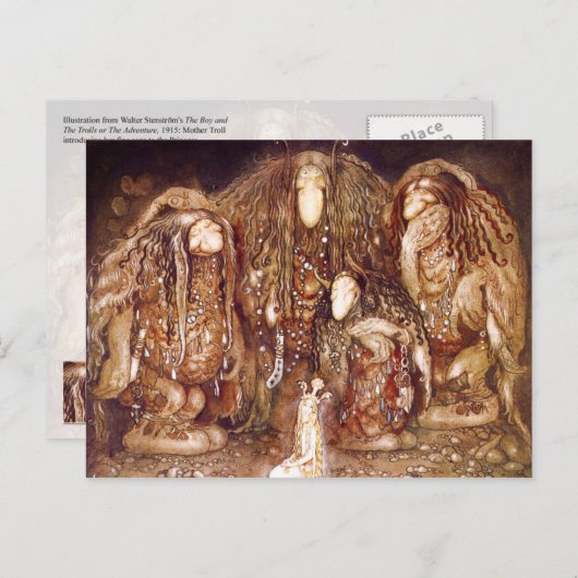 Troll Family and Princess Briefkaart (Voorkant / Achterkant)