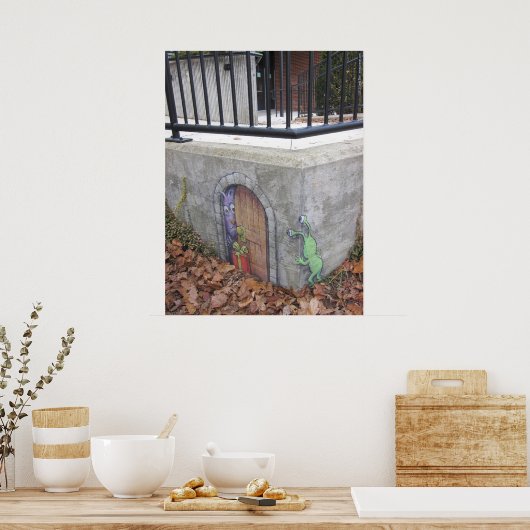 troll gifting sluggo poster (Keuken)